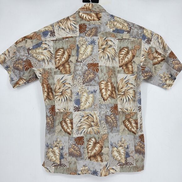 Tori Richard Shirt Mens Small Cotton Lawn Button Up Hawaiian Short Sleeve Floral - Picture 4 of 10